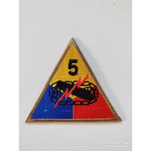 INSIGNE TISSU DE LA 5 EME DIVISION BLIND�E U.S.