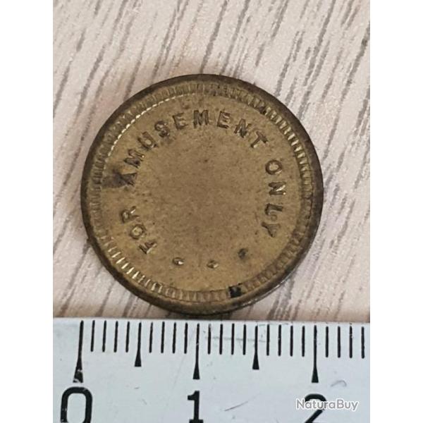 Jetons de consommation amusement anglais am�ricain for amusement only