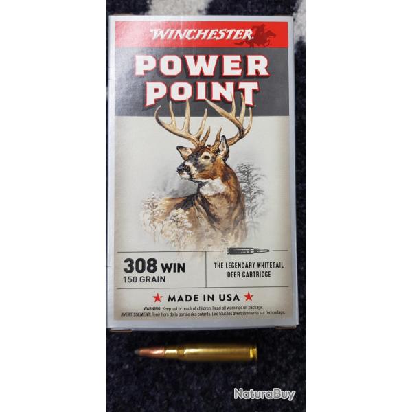 Winchester Power Point 308 win 150 grs