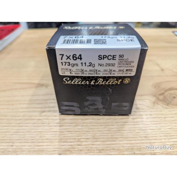 Sellier & Bellot SPCE 7x64 173 grs (x50)