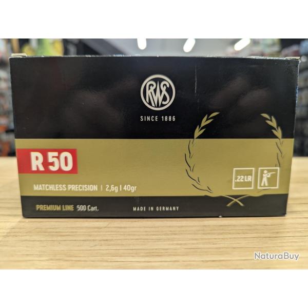 RWS R50 40 Grains 22 LR (x500)