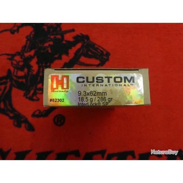 Hornady 9,3x62 Interlock SP 286 grs (x20)