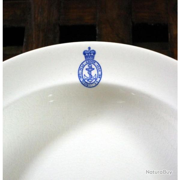 Assiette � soupe , service officier,amiraut� Britanique