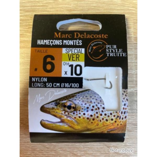 Hame�ons mont�s truite delacoste sp�cial ver n6 0,16