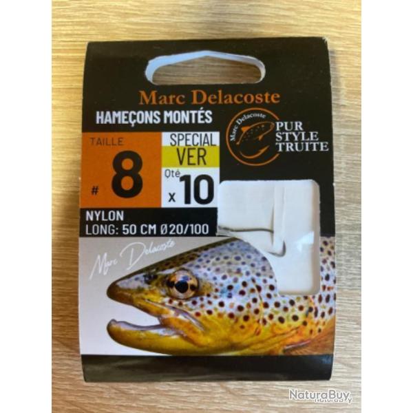 Hame�ons mont�s truite delacoste sp�cial ver n8 0,20