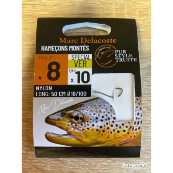 Hame�ons mont�s truite delacoste sp�cial ver n8 0,18