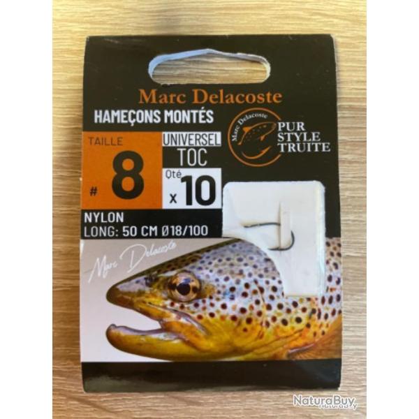 Hame�ons mont�s truite delacoste universel toc n8 0,18
