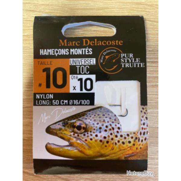 Hame�ons mont�s truite delacoste universel toc n10 0,16