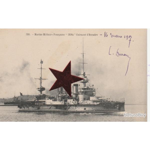 CPA - Marine Militaire Fran�aise, " IENA ", Cuirass� d'Escadre- N�598