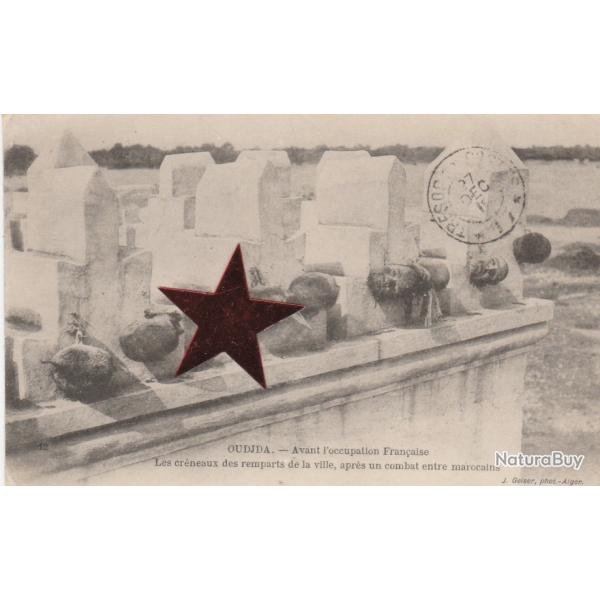 CPA - MAROC Oujda Apr�s un Combat avant l'Occupation Fran�aise- N�595