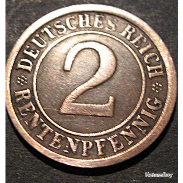 Allemagne piece de 2deuctches reich 1924 ttb+
