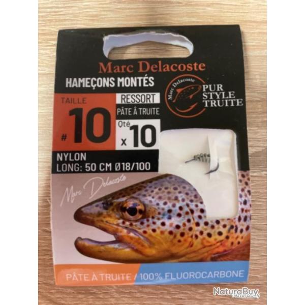 Hame�ons mont�s truite delacoste ressort p�te � truite n10 0,18