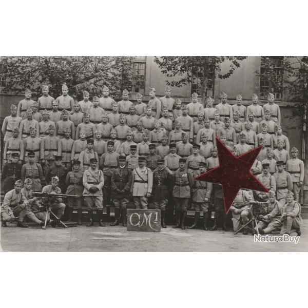 CPA - Carte Photo militaire du MANS - Mitrailleurs CM1 en 1930 - N�137