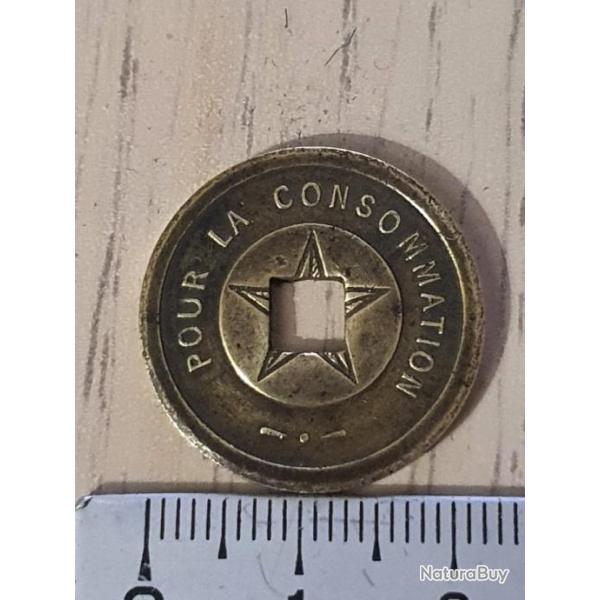 Jeton � consommer "Pour la Consommation " jeux machines � sous