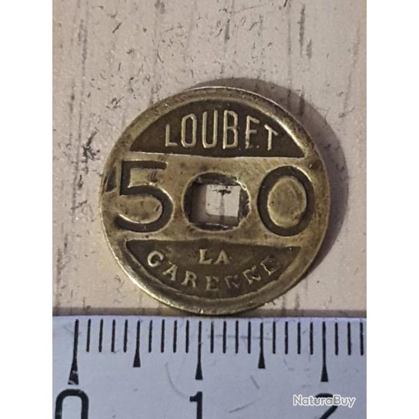 Jeton � consommer " 50 centimes Loubet La Garenne" La Garenne Colombes  jeux et machines � sous