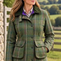Veste en tweed /Abby  Doublure Viollet pour femme