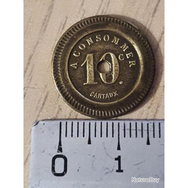 Jeton � consommer 10 cts perc� Cartaux d�pos� . jeux et machines � sous.