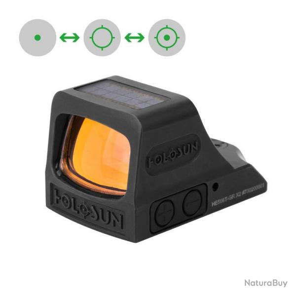 Holosun Viseur Reflex Ouvert HE508T X2 R�ticule Vert