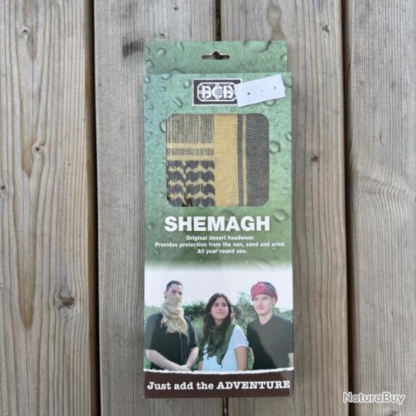 BCB INTERNATIONAL - Shemagh Foulard Noir et Sable 110x110cm - MISE A PRIX 1�