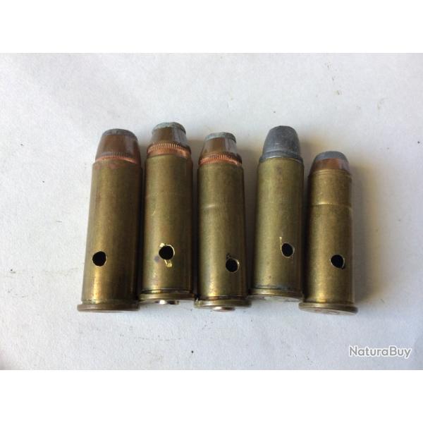 VENDU PAR LE-CUIRASSIER LOT DE 5 BALLES DIVERSES DE CALIBRE 44 REMINGTON MAGNUM