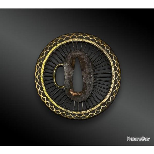 TSUBA Maru Gata - Japon - XVIII�me si�cle - P�riode Edo (1603-1868)
