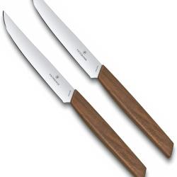 Victorinox 6.9000.12G Swiss Modern Set de 2 couteaux &agrave; steak