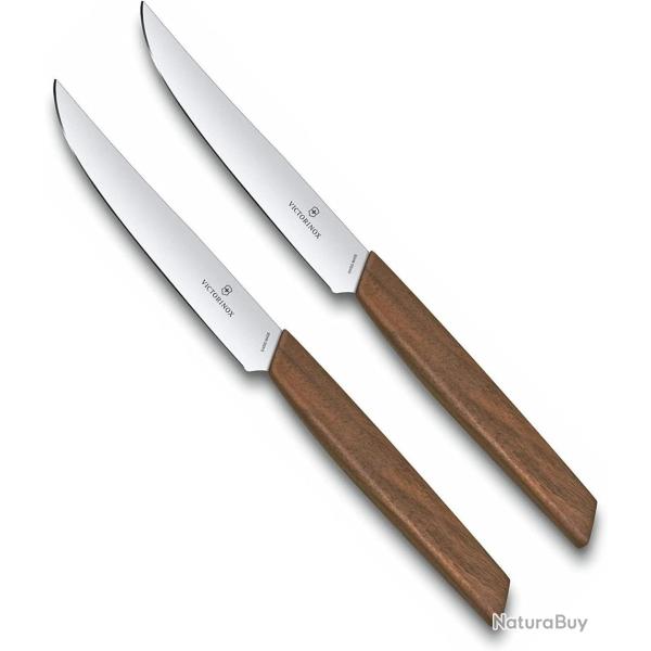 Victorinox 6.9000.12G Swiss Modern Set de 2 couteaux � steak