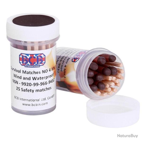 Boite �tanche + allumettes de survie BCB Survival Matches