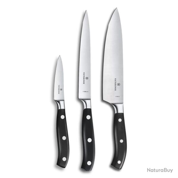 Victorinox Grand Matre - Coffret Prestige de 3 Couteaux Forgs