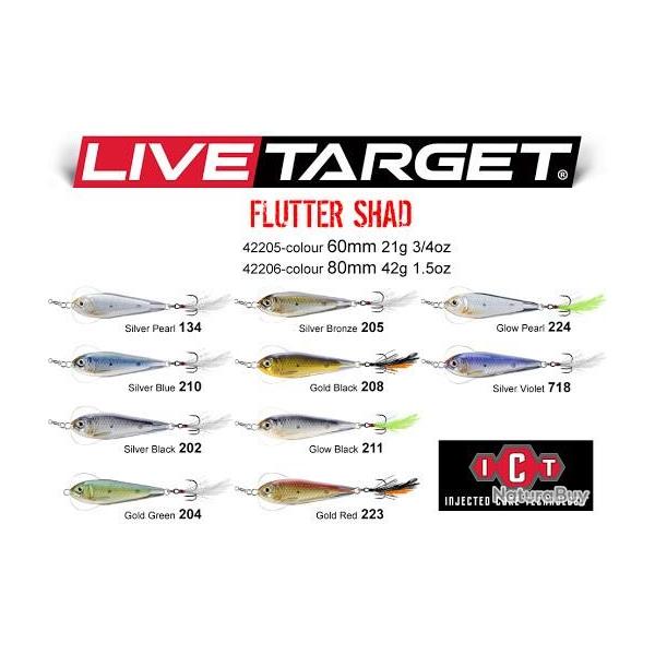 Live Target Flutter Shad 11 grs. 204