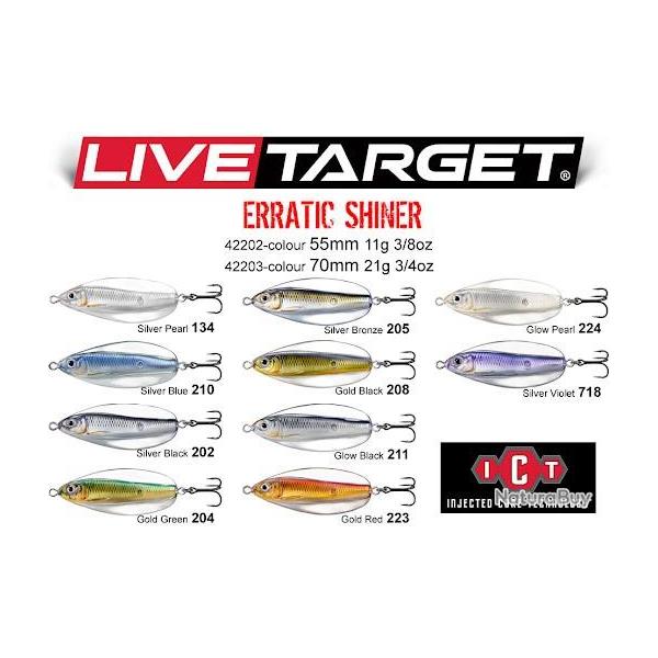 Live Target Erratic Shiner 7 grs . 205