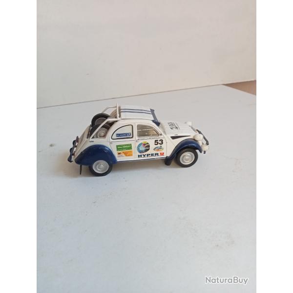 2CV citroen la 2 mB de raid 1/43, eligor