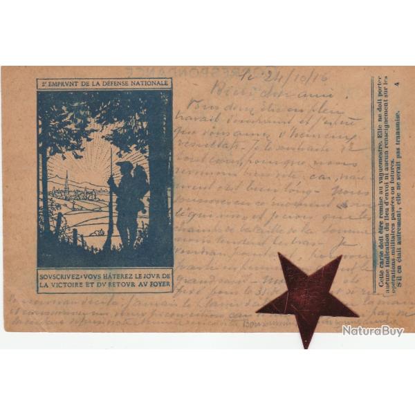 CPA - Franchise Militaire - 2�me Emprunt de la D�fense Nationale Souscription -N�628