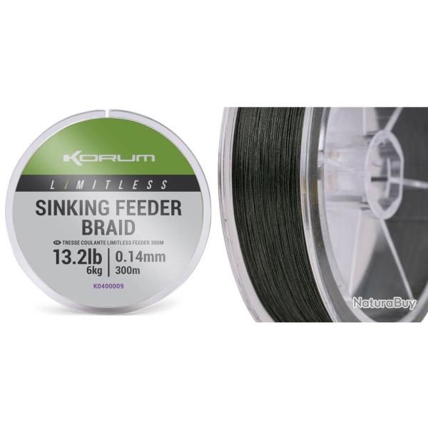 TRESSE KORUM LIMITLESS SINKING FEEDER 300M 0.16mm - 7kg