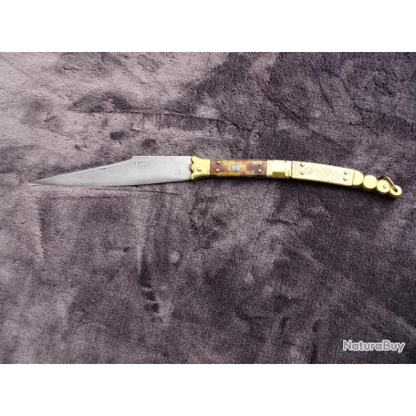 Beau couteau pliant, lame sign�e Buron / St Joanis