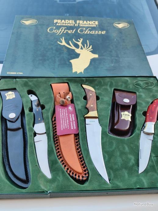 Lot De Couteaux De Cuisine Professionnels - Marque Pradel (Fabriqué En France) - Occasion