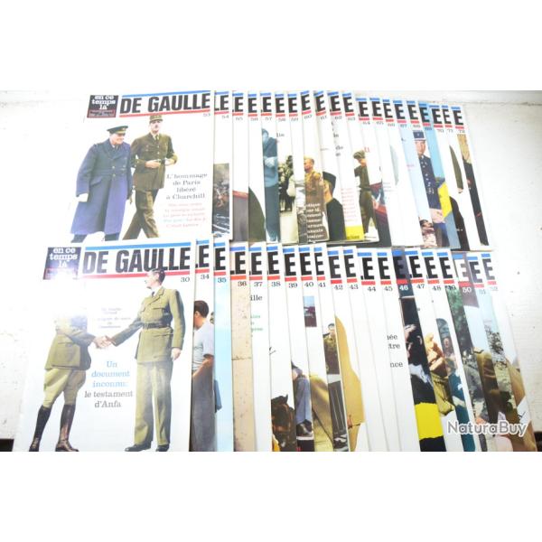DE GAULLE, �ditions en ce temps l�, 40 num�ros. R�sistance, occupation, Guerre WW2