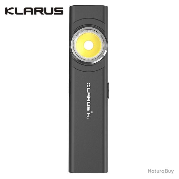 Lampe de poche de travail Klarus E5 - 470 Lumens - Gris Fonc�