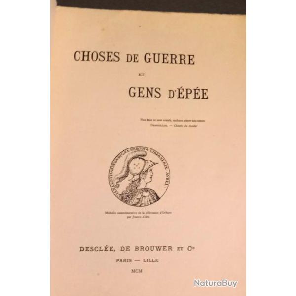 Choses de guerre et gens d'pe Descle, de Brouwer et Cie 1900
