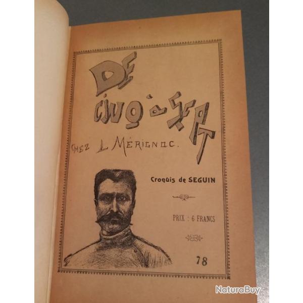 RARE - De cinq  sept chez Louis Mrignac par F. Seguin 1898 Ddicac  Beauvois Devaux