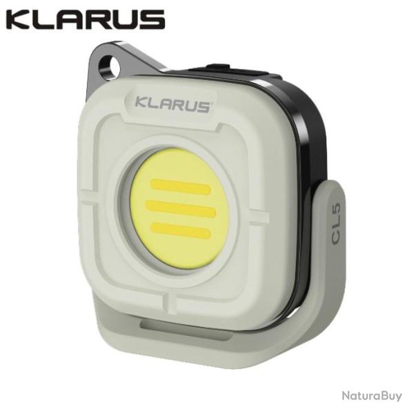 Lanterne de camping Klarus CL5 - 650 Lumens - Compacte l�g�re, Rechargeable - BLANC