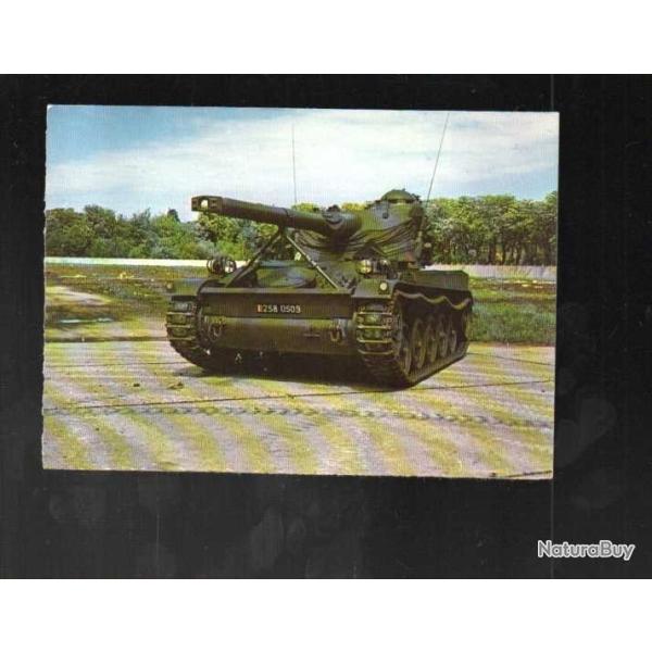 char amx 13 arm� d'un canon de 90 photo ecpa , cpm
