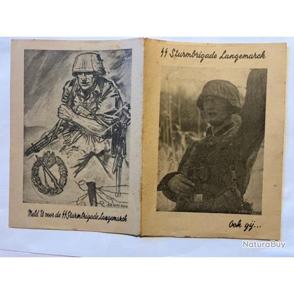 fascicule de recrutement brigade langermack allemand 2 guerre