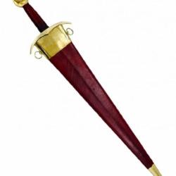 Epée medieval forgée lame gravée type XIV réplique