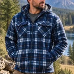 Chemise polaire matelass&eacute;e  Kinross Bleu