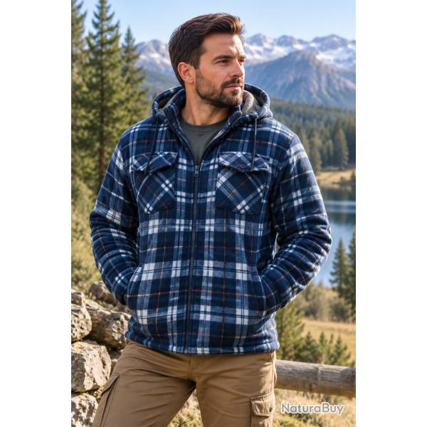 Chemise polaire matelass�e  Kinross Bleu