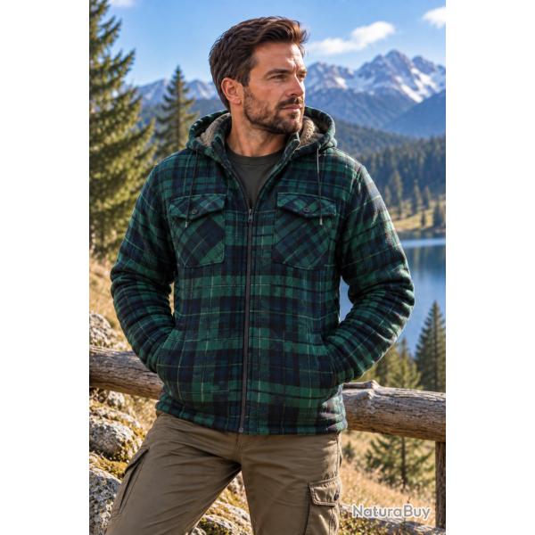 Chemise polaire matelass�e Champion Kinross Vert