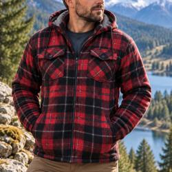Chemise polaire matelass&eacute;e Champion Kinross Rouge