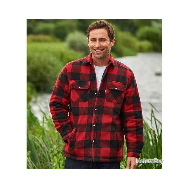 Chemise polaire matelass�e Champion Kinross Rouge