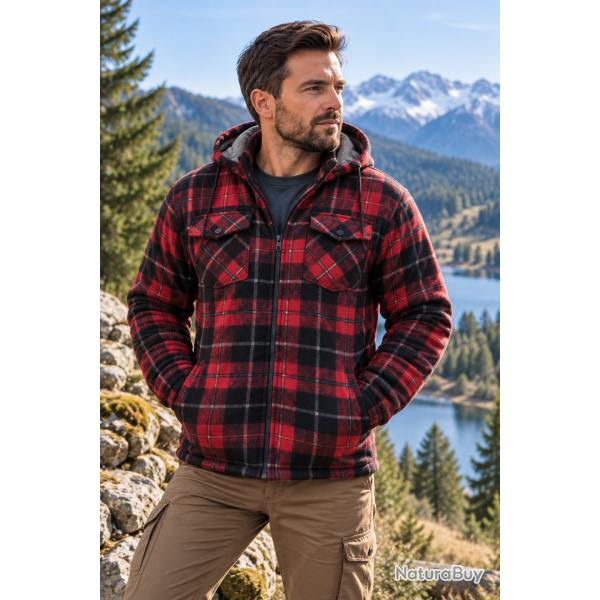 Chemise polaire matelass�e Champion Kinross Rouge